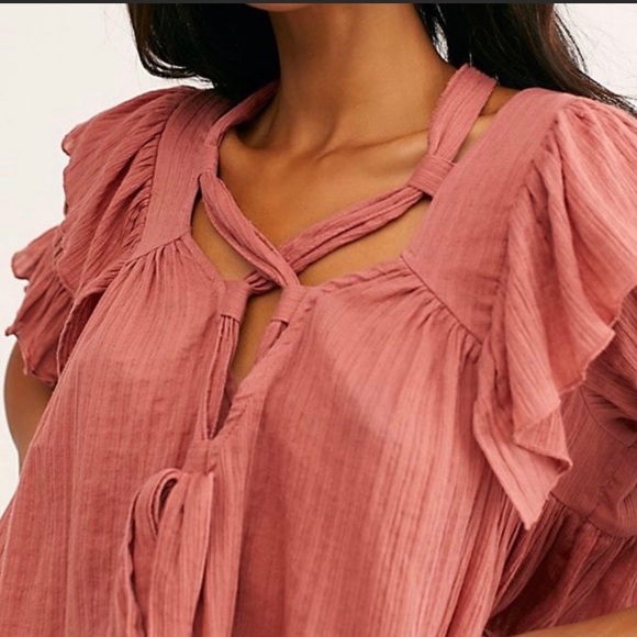 NWT Free People size Small Island Angel top cotton - Picture 3 of 8